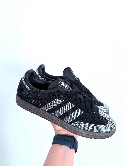 Adidas Samba strass noir et argent