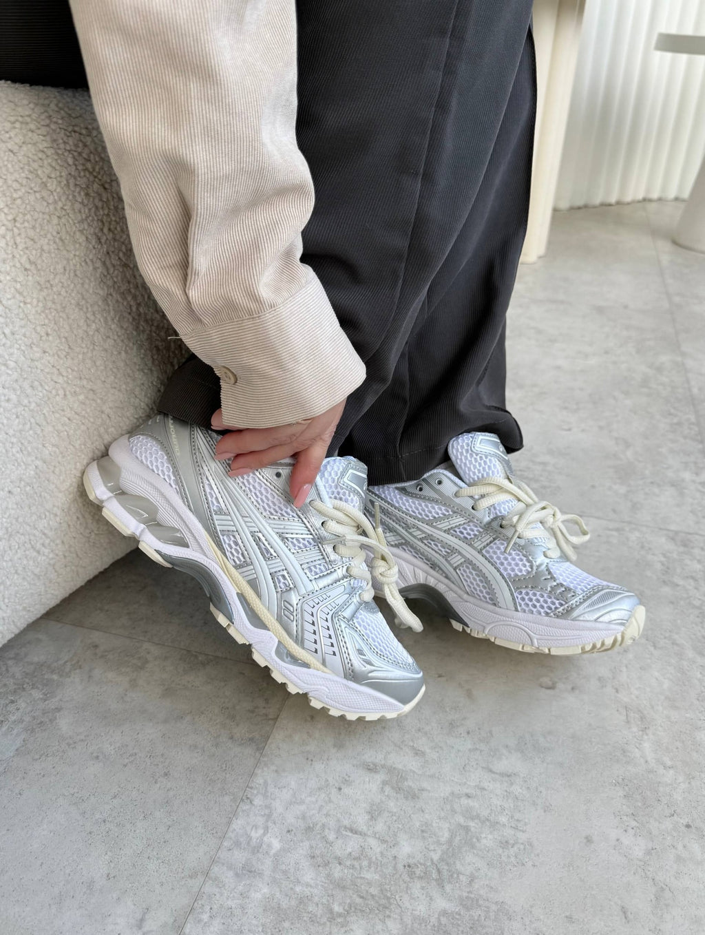 Asics Gel Kayano 14 Beige Gris