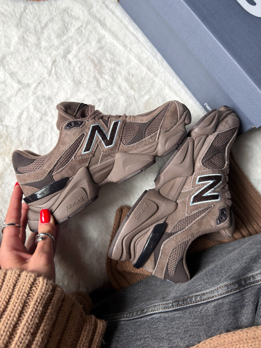 New Balance 9060 Marron Bleu Ice